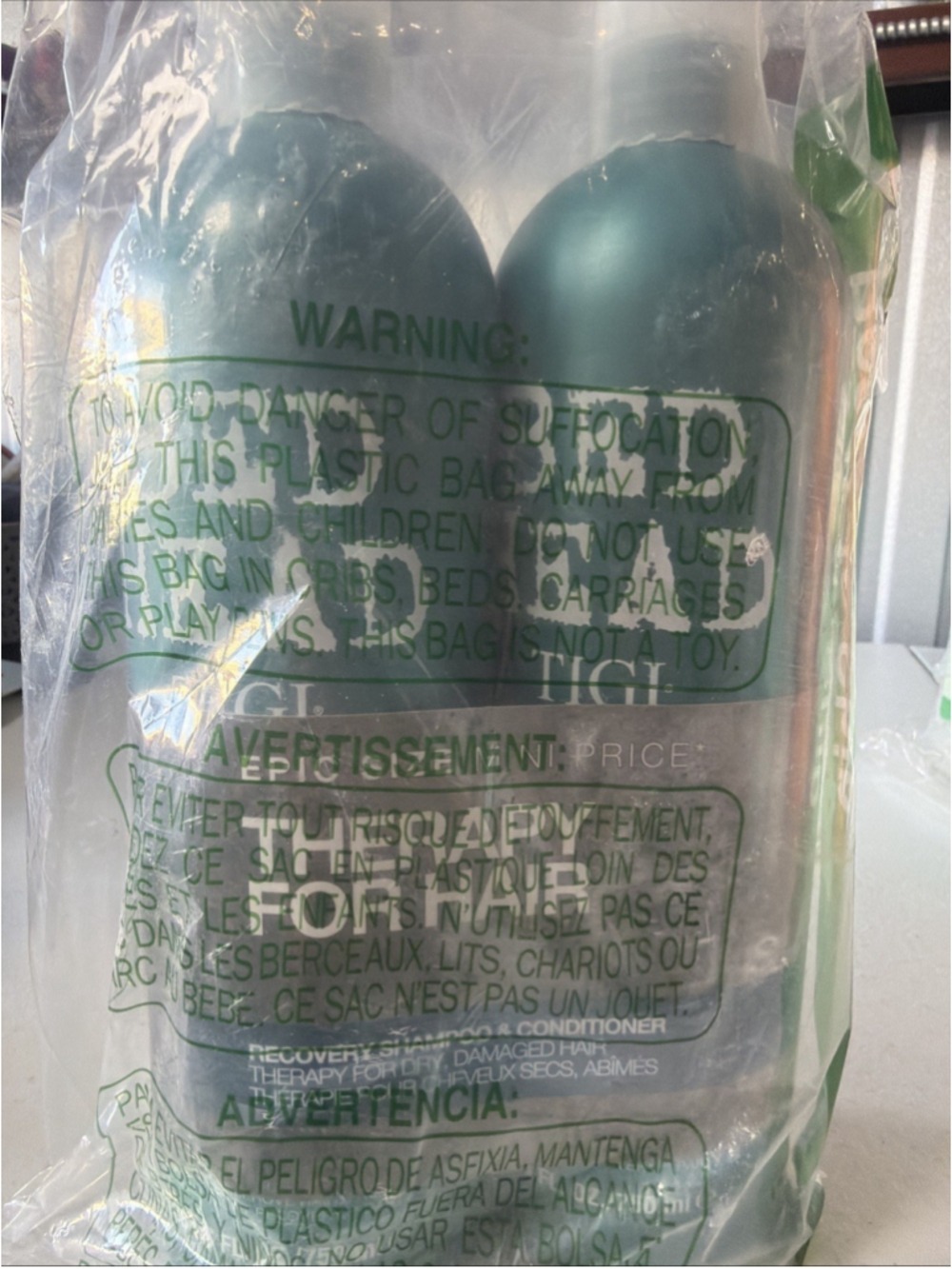 TIGI Bed Head Recovery Shampoo & Conditioner Set 25.36oz New - Picture 3 of 3